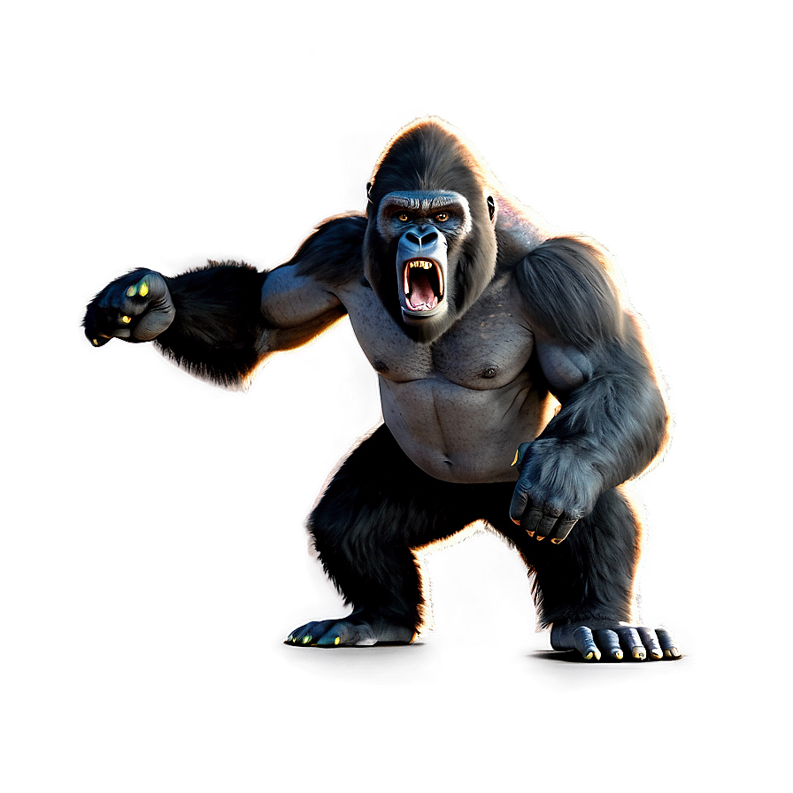 Furious Gorilla Cartoon Png 06252024 PNG Image