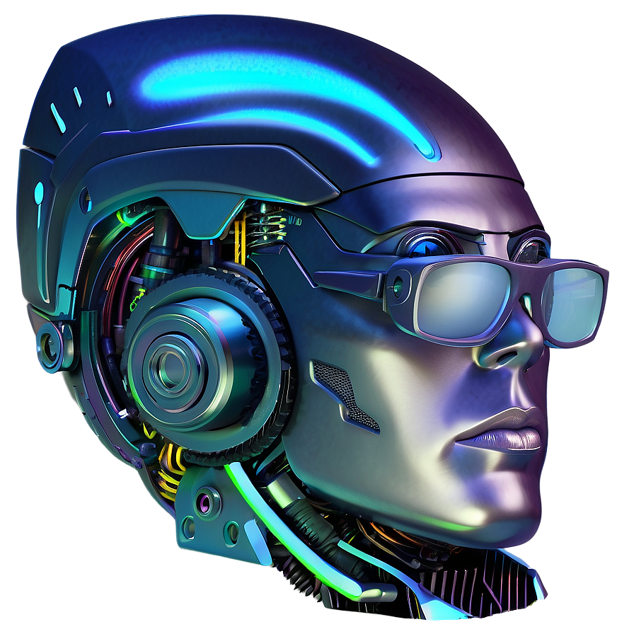 Futurist Robot Head Png 06212024 PNG Image