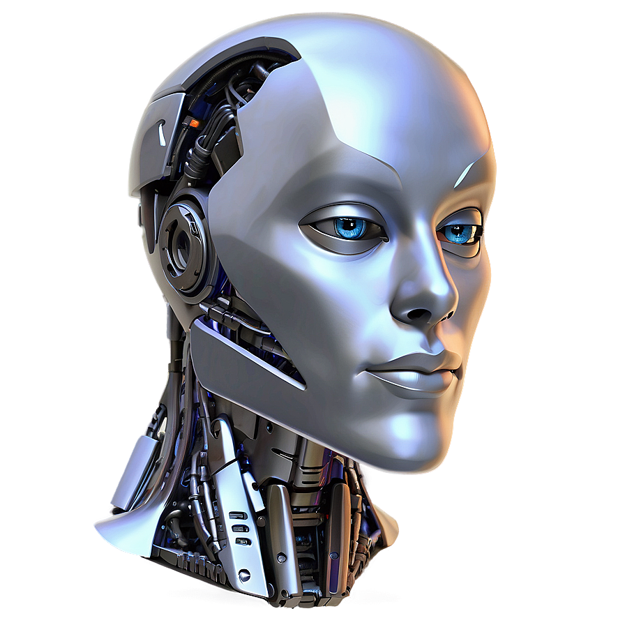 Futurist Robot Head Png Ldv70 PNG Image