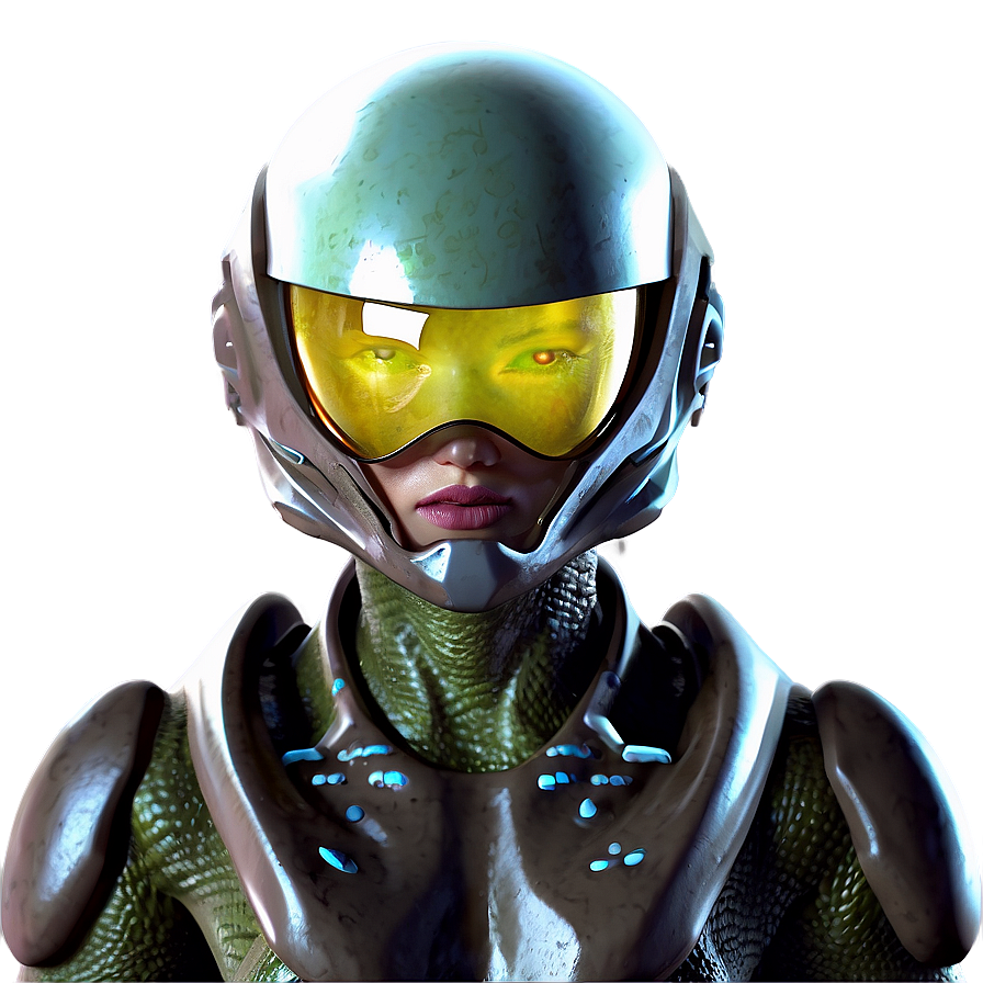 Futuristic Alien Soldier Png Rfh16 PNG Image