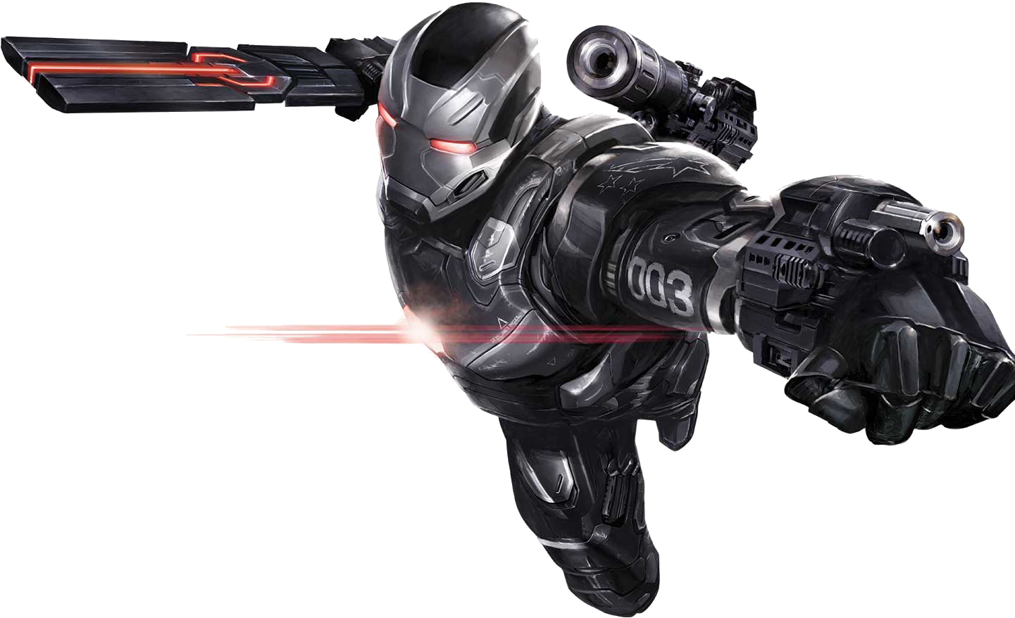 Futuristic Armored Soldier Flying With Weapons PNG Image