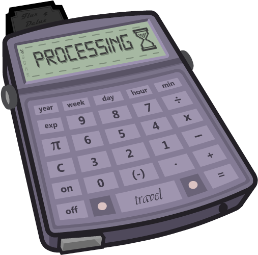 Futuristic Calculator Concept PNG Image