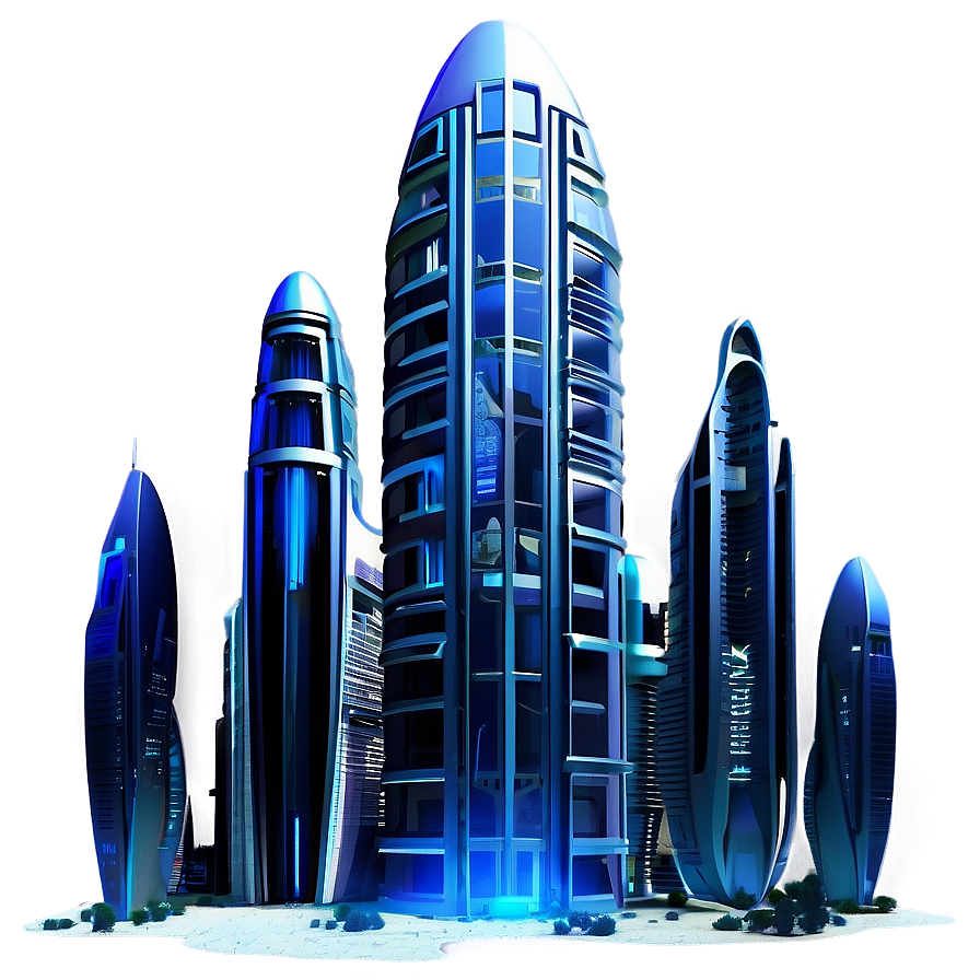 Futuristic Chaos City Png 06242024 PNG Image