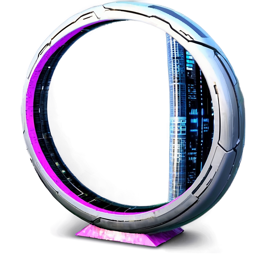 Futuristic Cityscape Portal Png 05212024 PNG Image