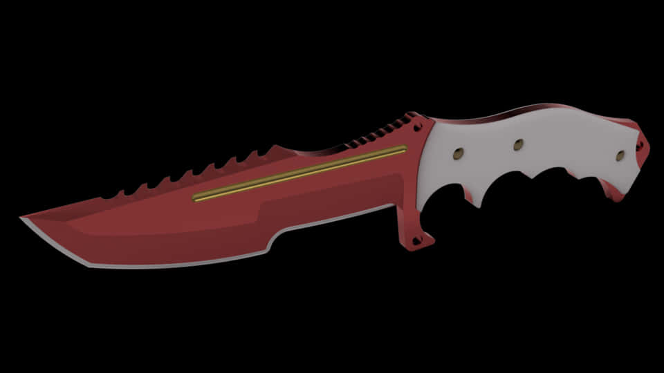 Futuristic Combat Knife3 D Render PNG Image