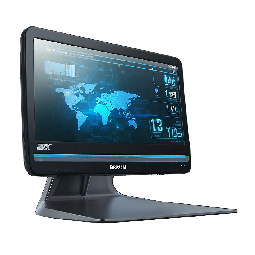 Futuristic Computer Monitor Png Jhe PNG Image