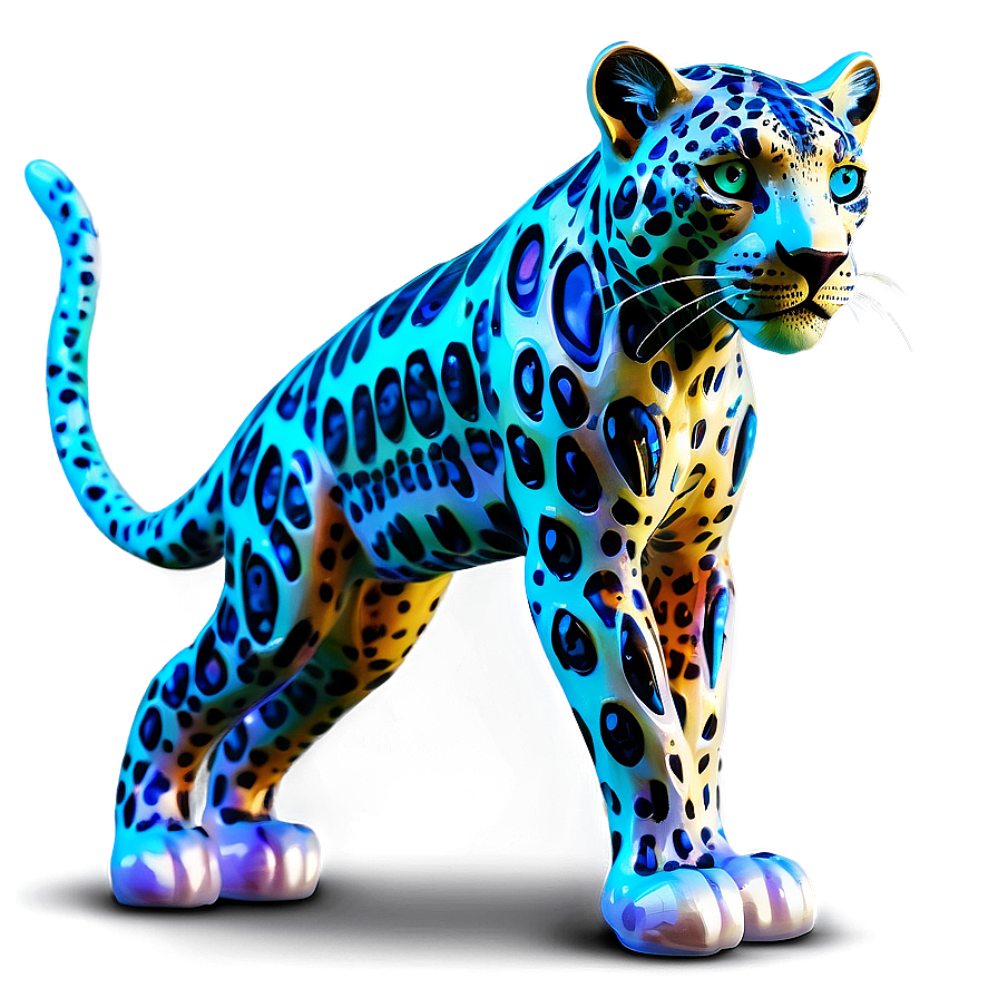 Futuristic Cyber Leopard Png Jgp7 PNG Image