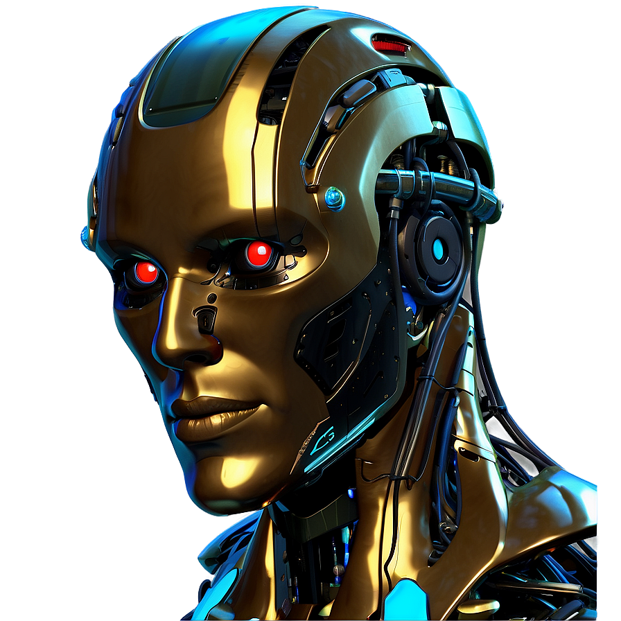 Futuristic Cyborg Head Png Fbk PNG Image