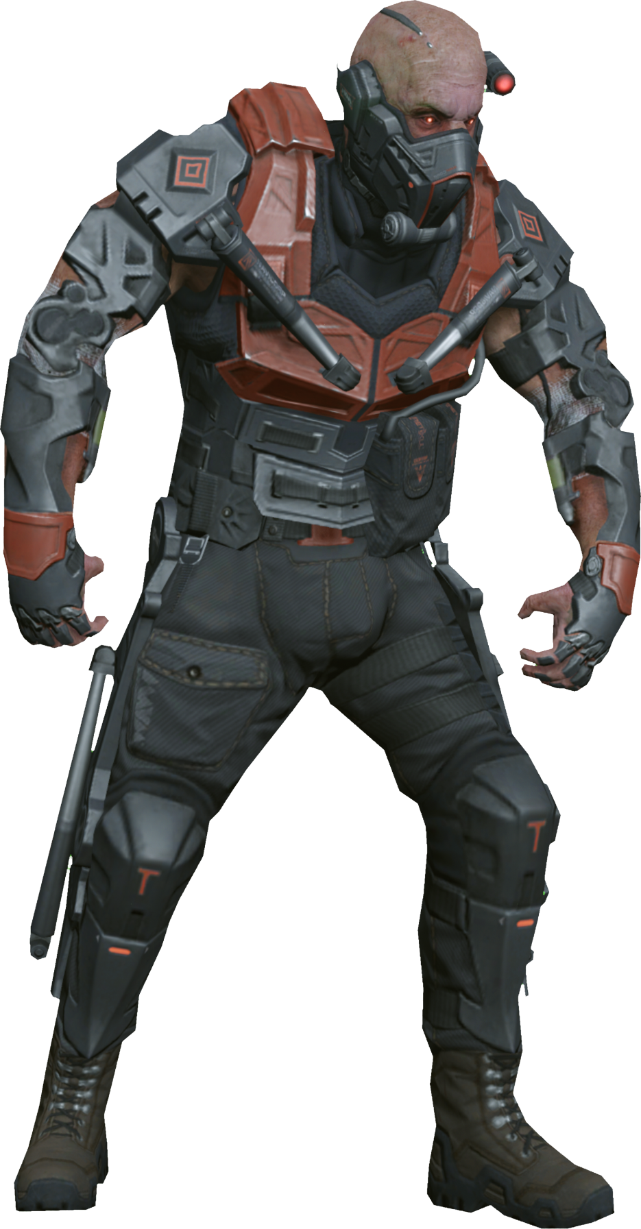 Futuristic Cyborg Warrior.png PNG Image