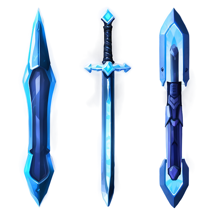 Futuristic Diamond Sword Png Fym PNG Image