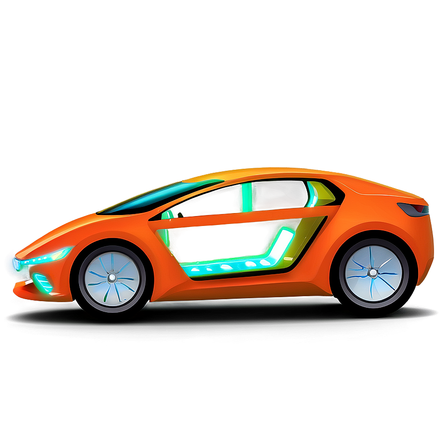 Futuristic Electric Car Png Qxc68 PNG Image