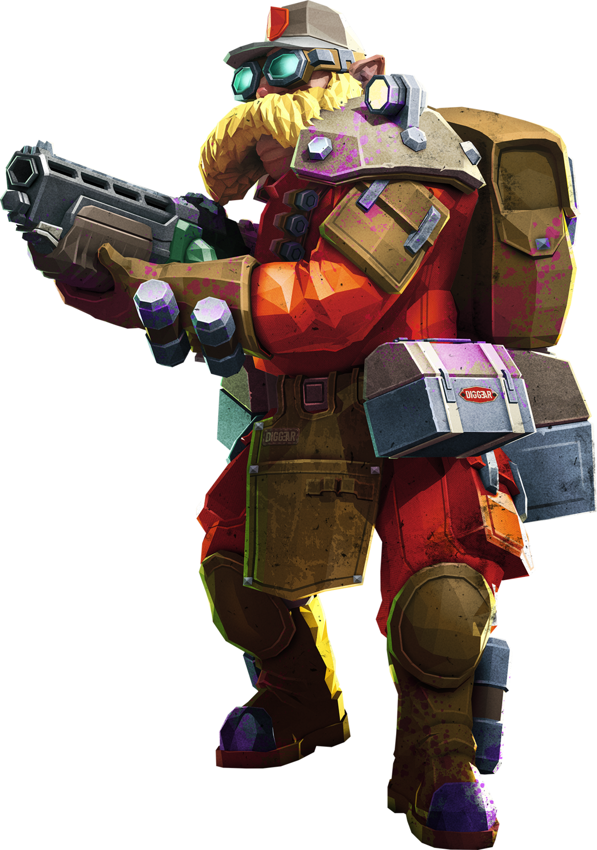 Futuristic Engineer Character Artwork PNG Image