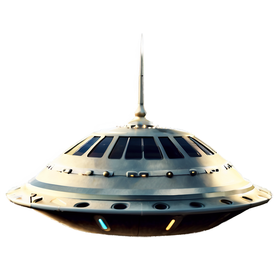 Futuristic Flying Saucer Model Png 1 PNG Image