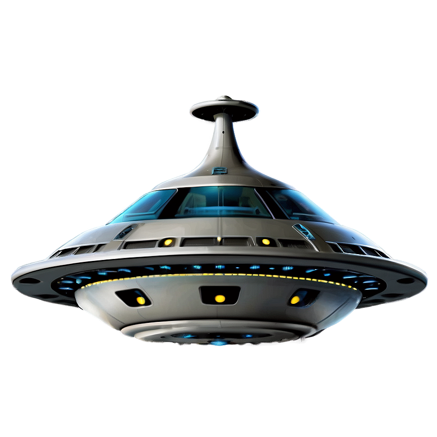 Futuristic Flying Saucer Model Png Alr PNG Image