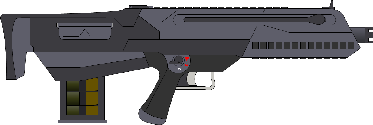 Futuristic Grenade Launcher Illustration PNG Image