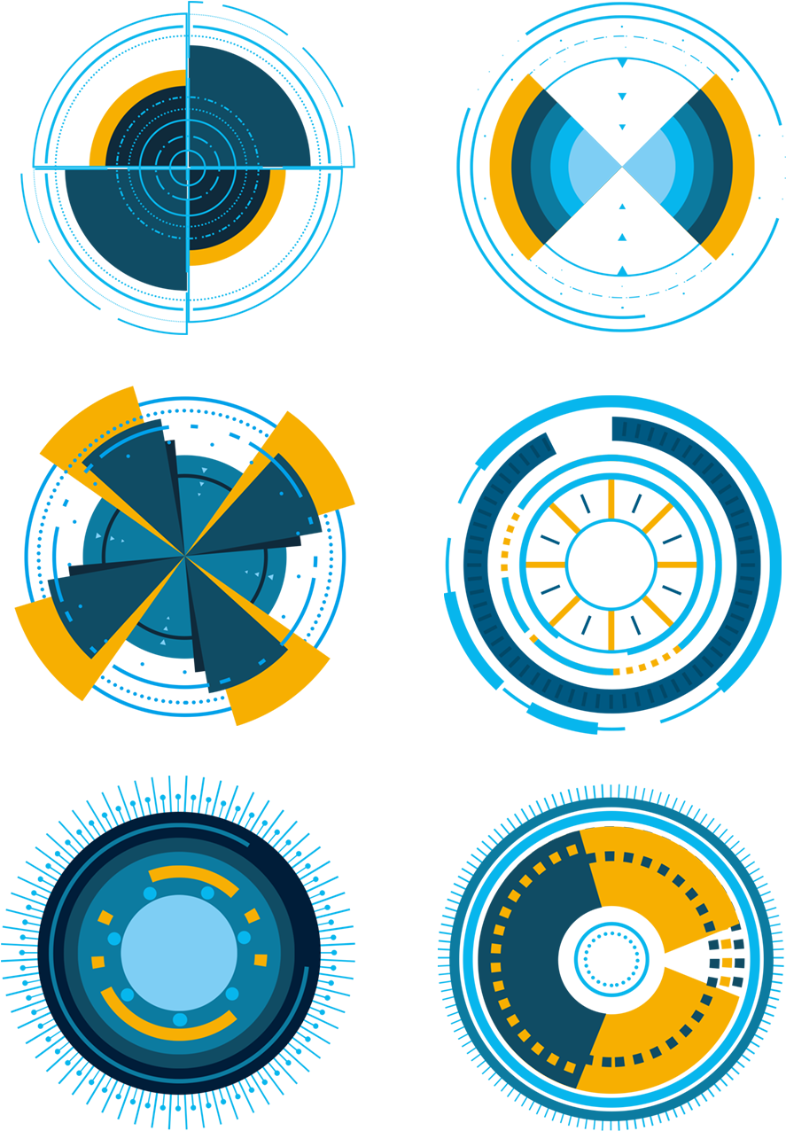 Futuristic H U D Interface Elements PNG Image