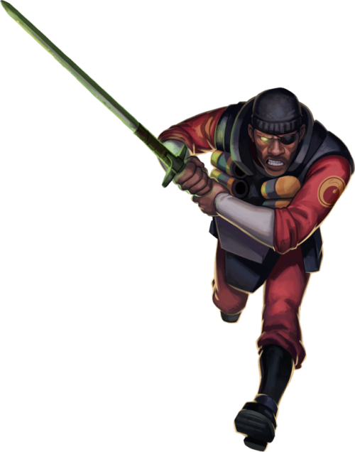 Futuristic Knight Action Pose PNG Image