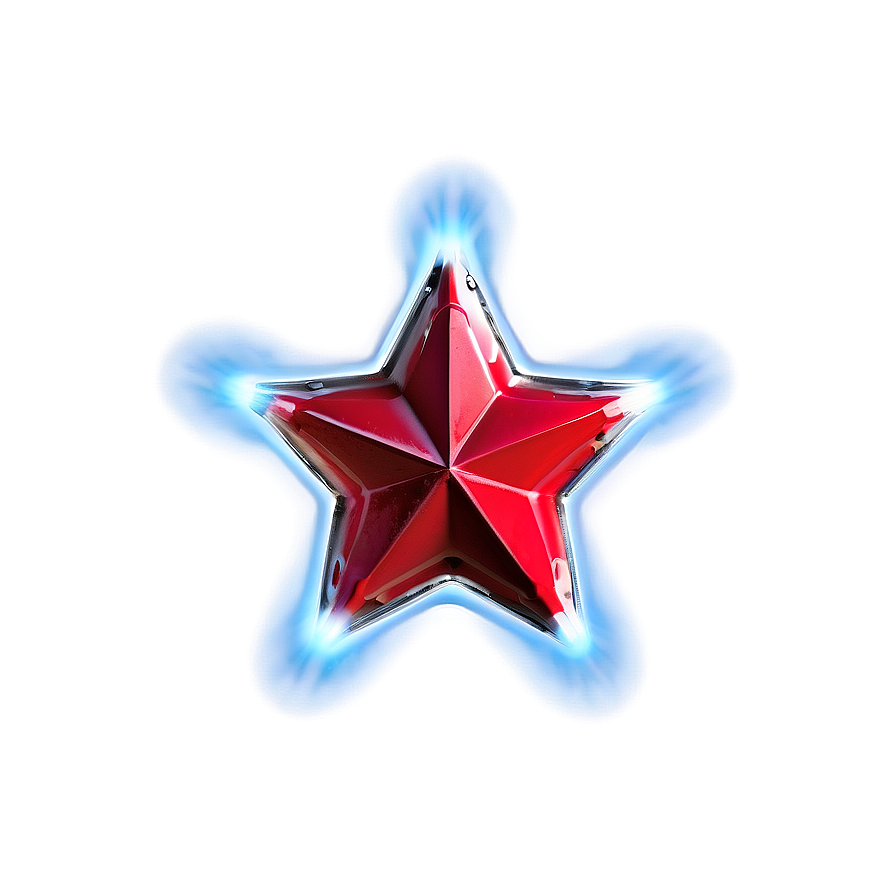 Futuristic Red Star Png Cnu25 PNG Image