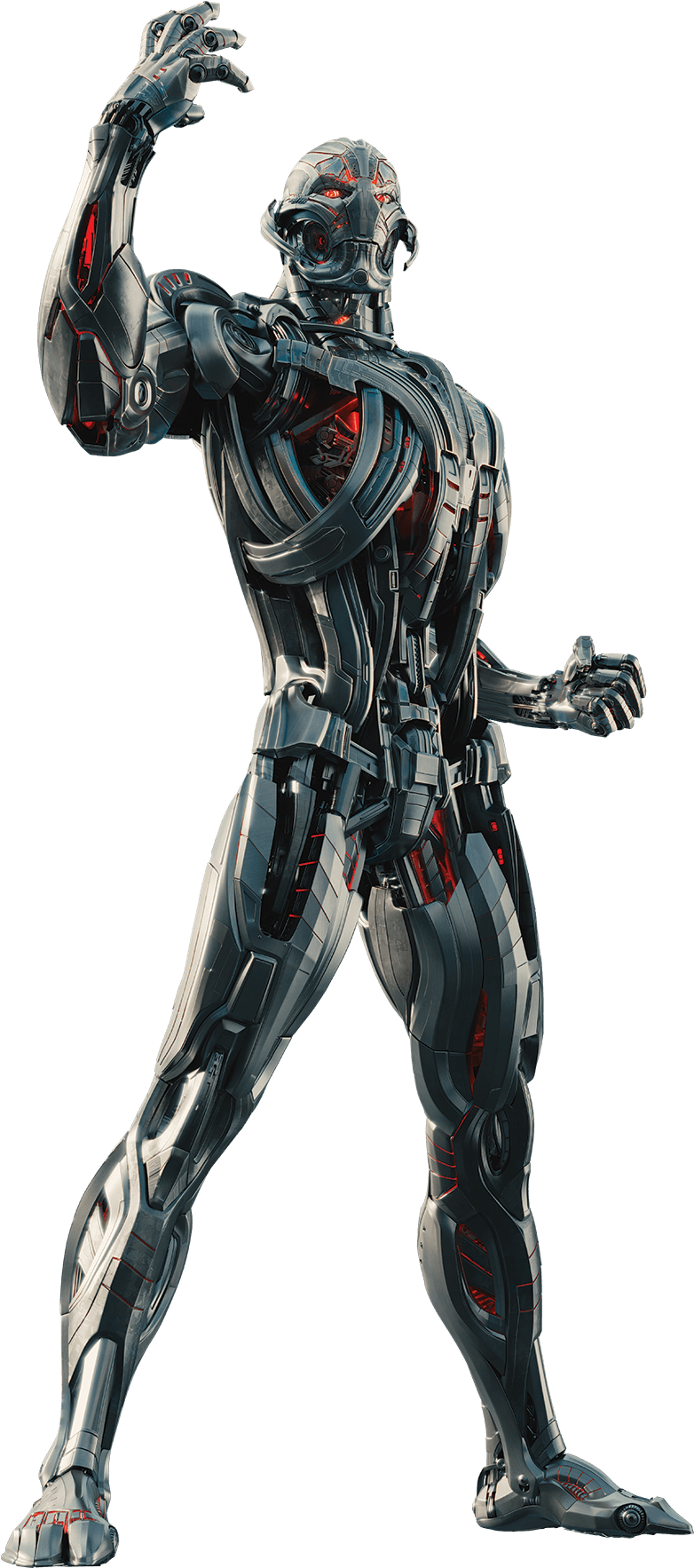 Futuristic Robot Pose PNG Image