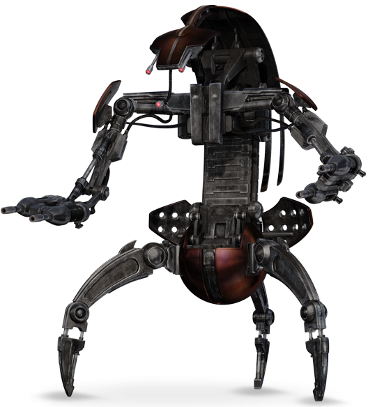 Futuristic Robot Spider Droid PNG Image