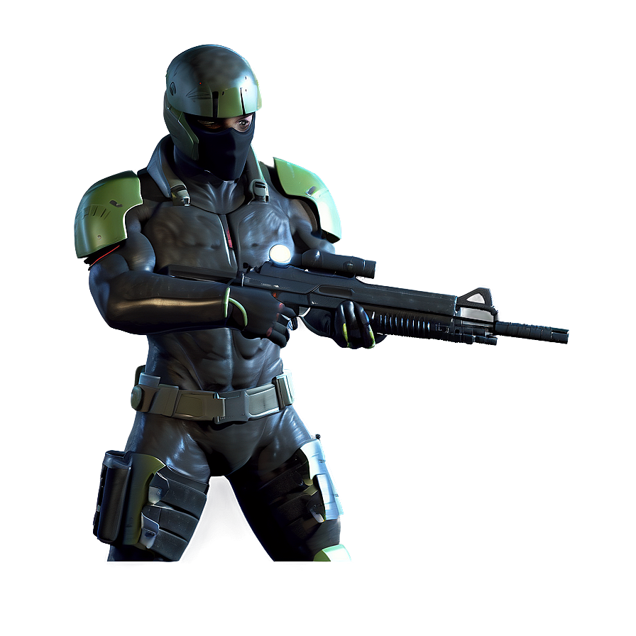 Futuristic Rogue Soldier Png Bjb39 PNG Image