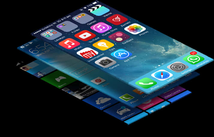 Futuristic Smartphone Concept PNG Image