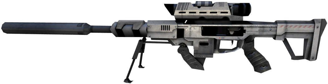 Futuristic Sniper Rifle Design PNG Image