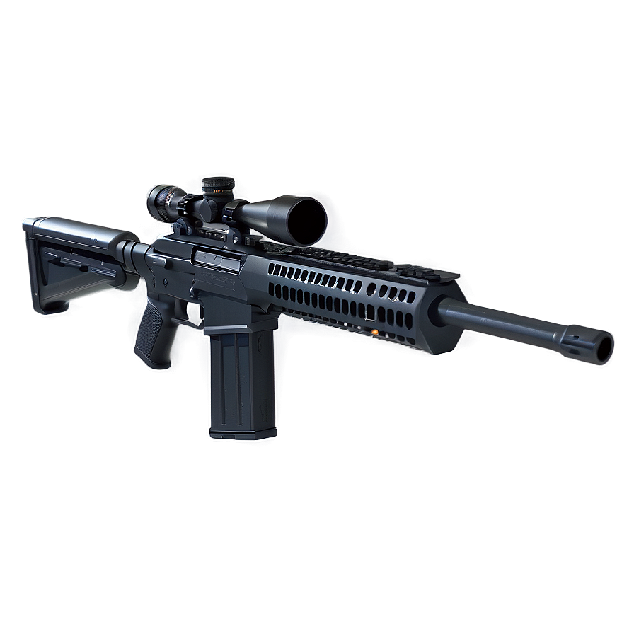 Futuristic Sniper Rifle Png Bpk84 PNG Image