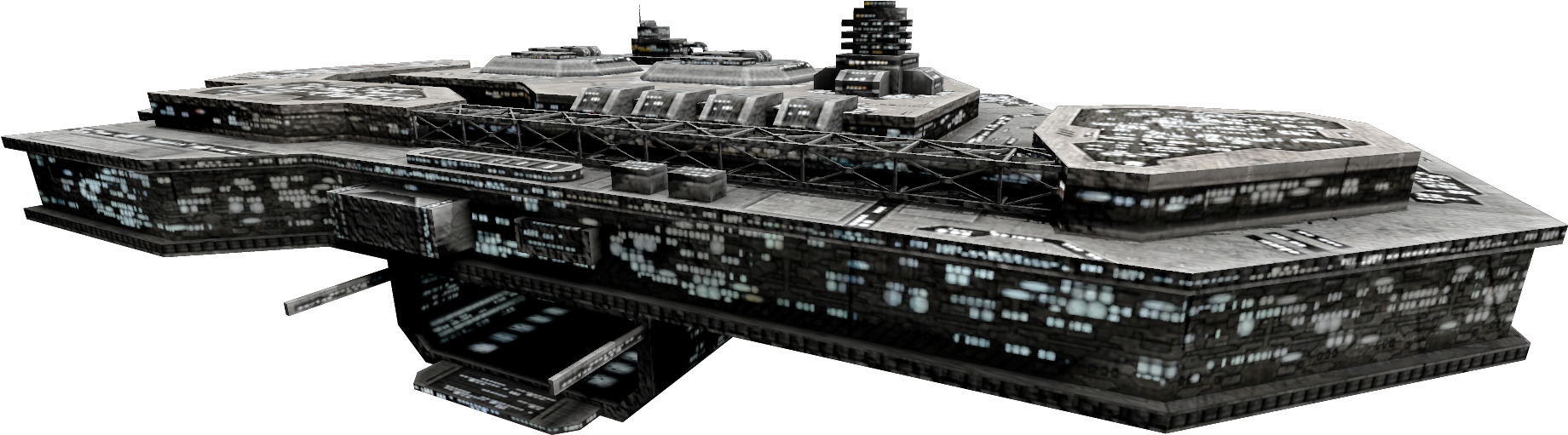 Futuristic Space Carrier Design PNG Image