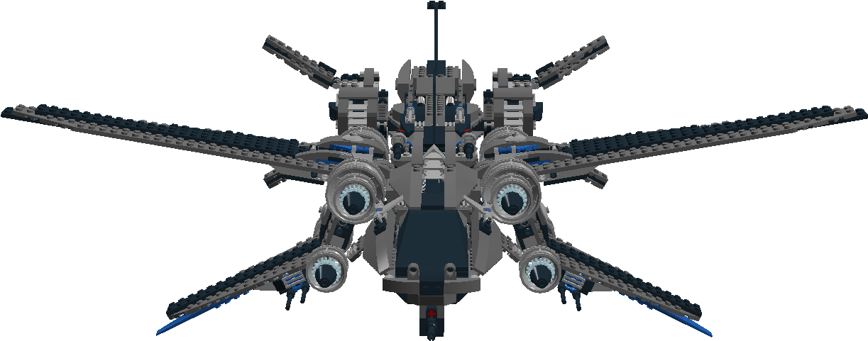 Futuristic Spaceship Design PNG Image