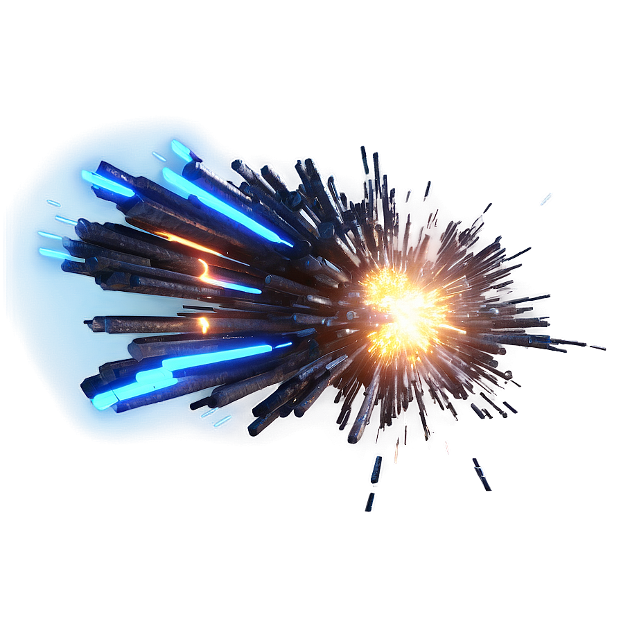 Futuristic Tech Explosion Png 24 PNG Image