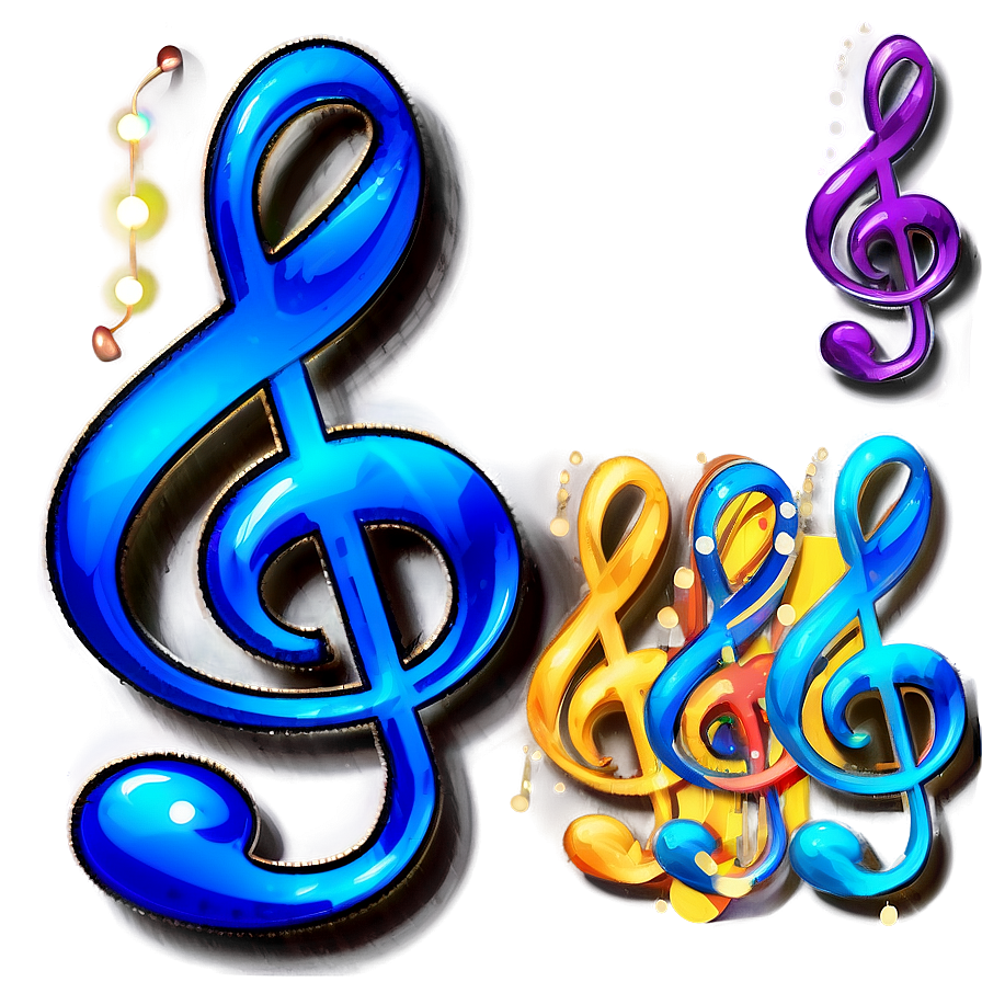 G Clef Decoration Png Kid55 PNG Image