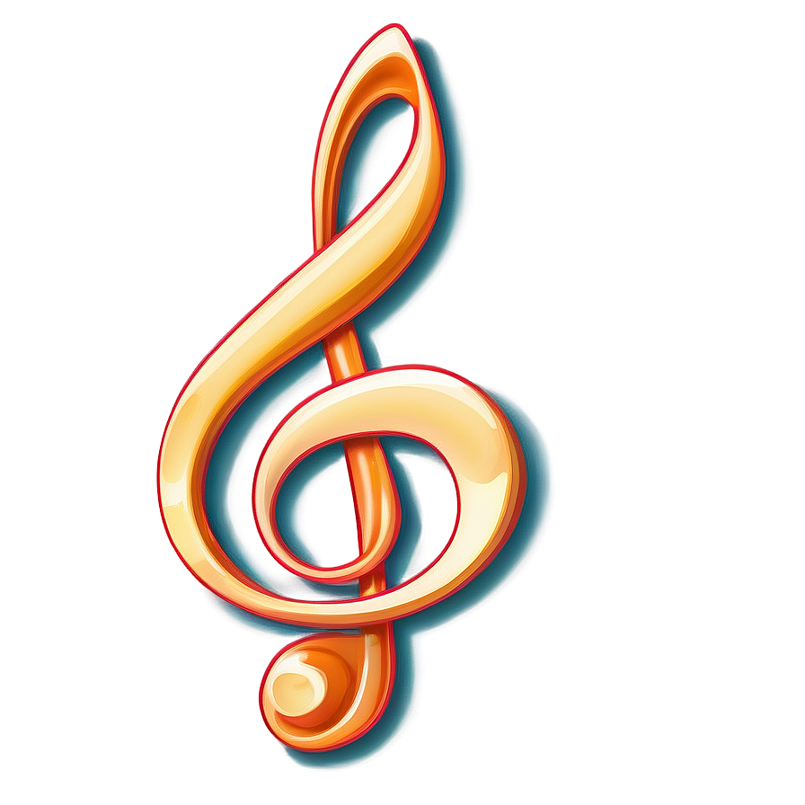 G Clef Note Design Png 06272024 PNG Image