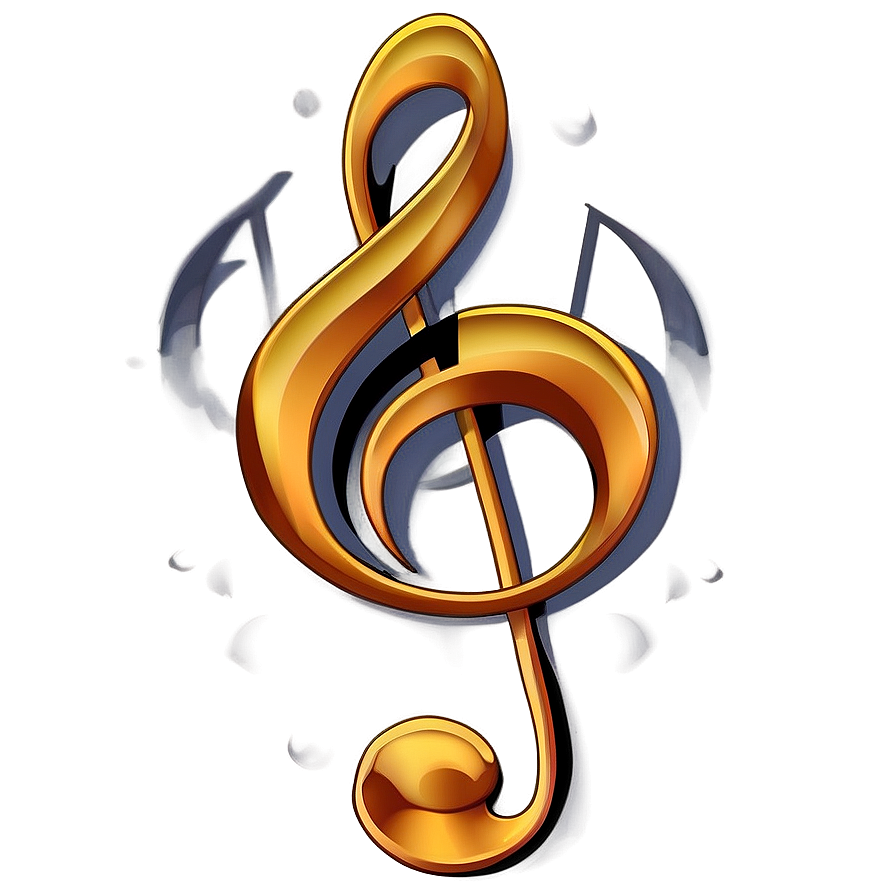 G Clef Note Design Png Pnq PNG Image