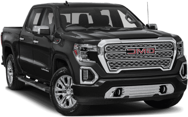 G M C Sierra Denali Black Truck PNG Image