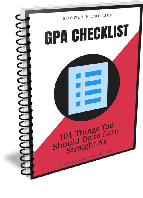 G P A Checklist Spiral Notebook PNG Image