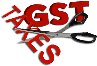 G S T Cut Concept PNG Image