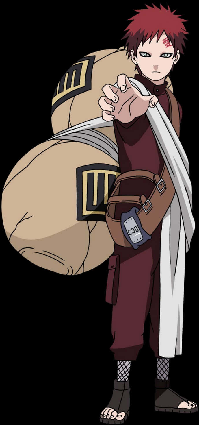 Gaaraofthe Sand Character Portrait PNG Image