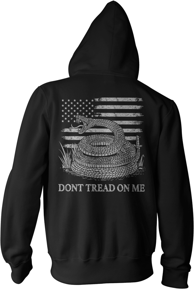 Gadsden Flag Hoodie Design PNG Image