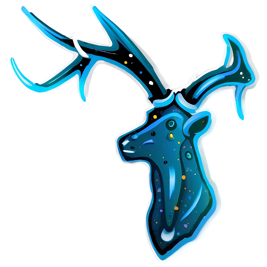 Galactic Antler Illustration Png Mvs PNG Image