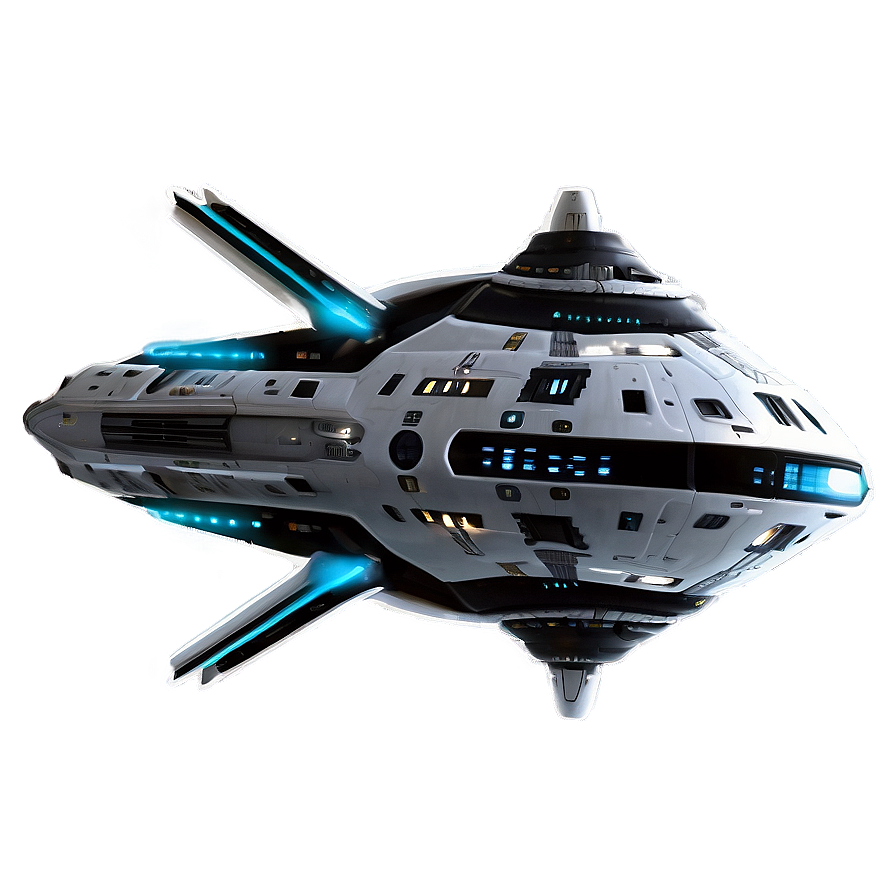 Galactic Explorer Starship Png 06202024 PNG Image