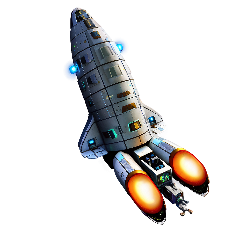 Galactic Explorer Starship Png Qfb PNG Image