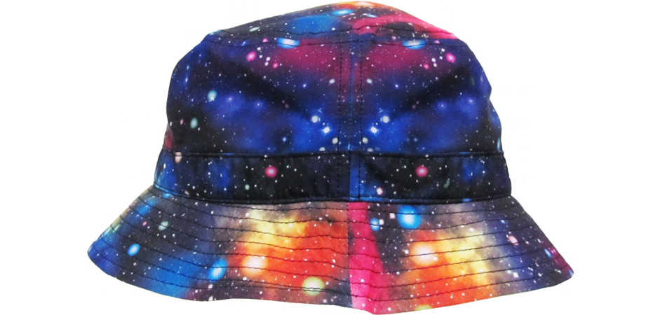 Galactic Print Bucket Hat PNG Image