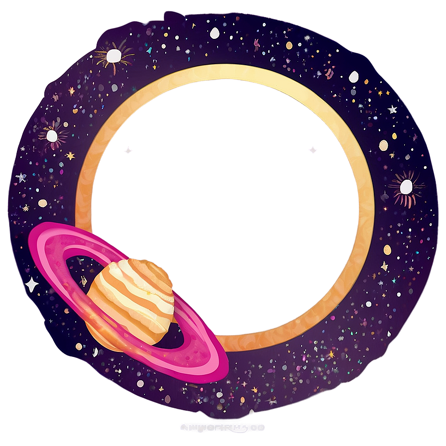 Galaxy Cute Frame Png Crj7 PNG Image