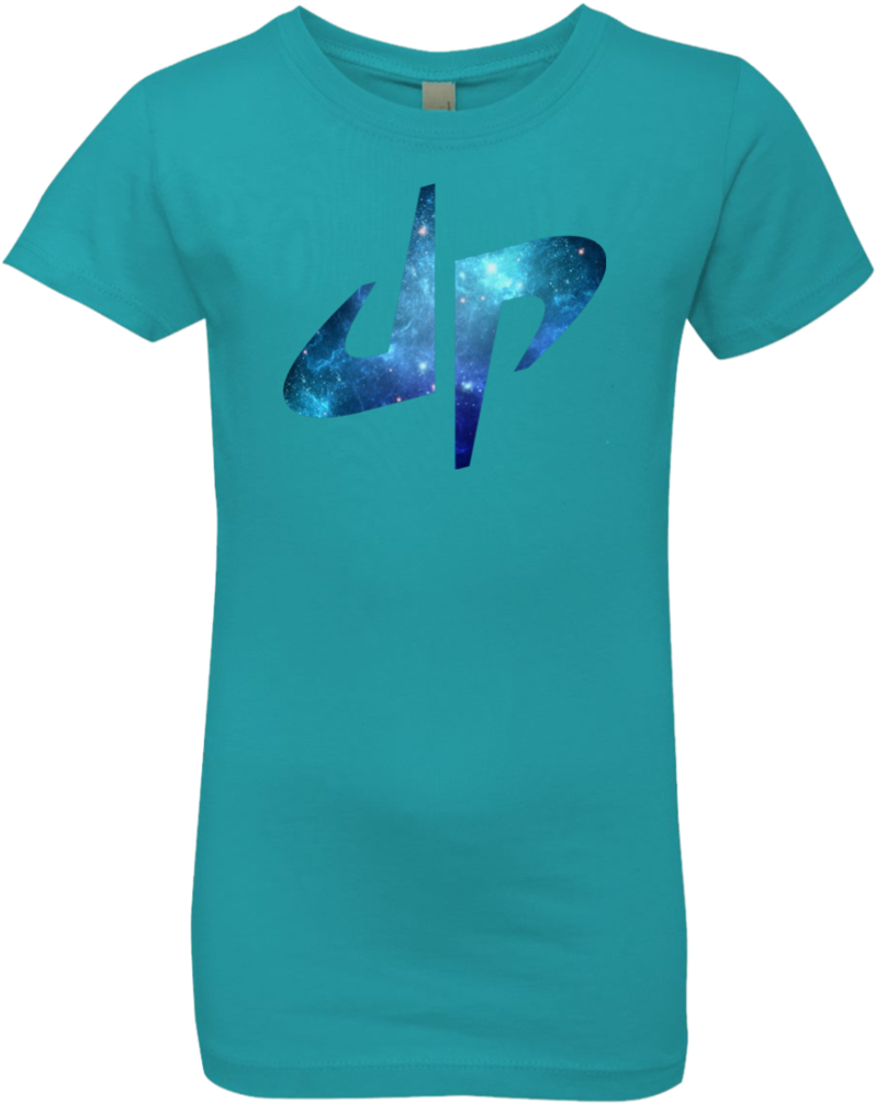 Galaxy Print Logo T Shirt PNG Image