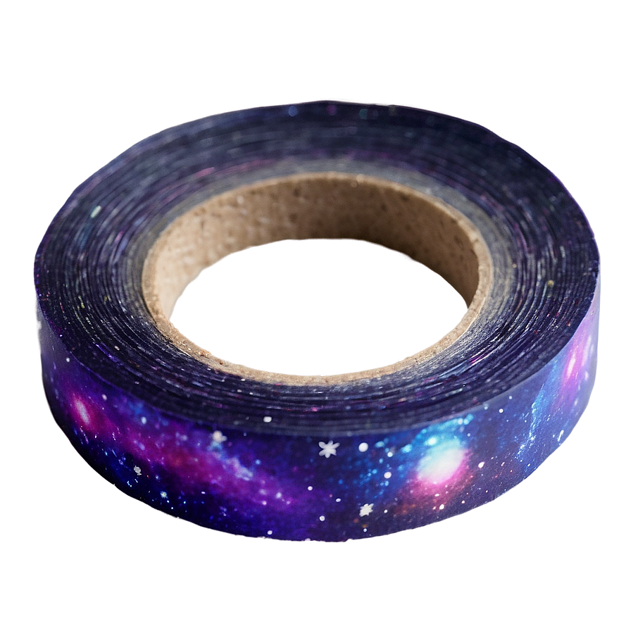 Galaxy Washi Tape Aesthetic Png Cvh99 PNG Image