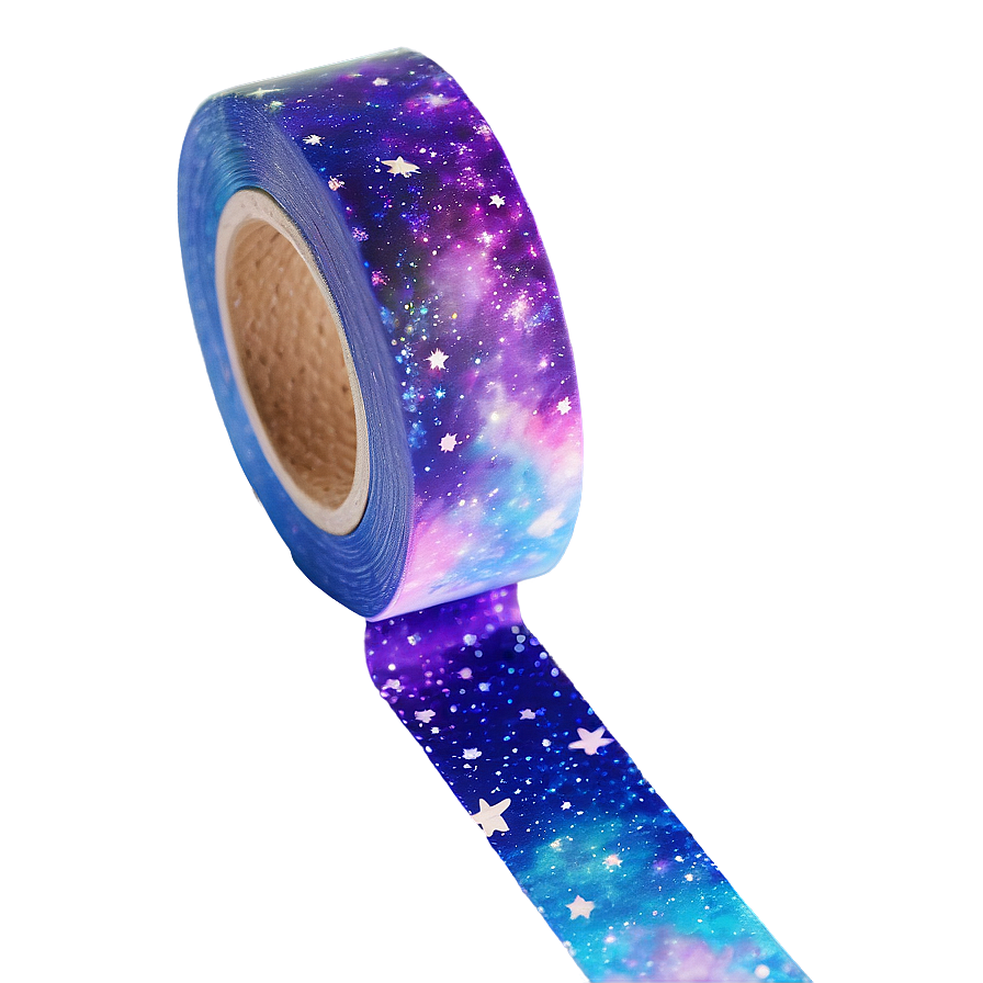 Galaxy Washi Tape Aesthetic Png Ghh PNG Image