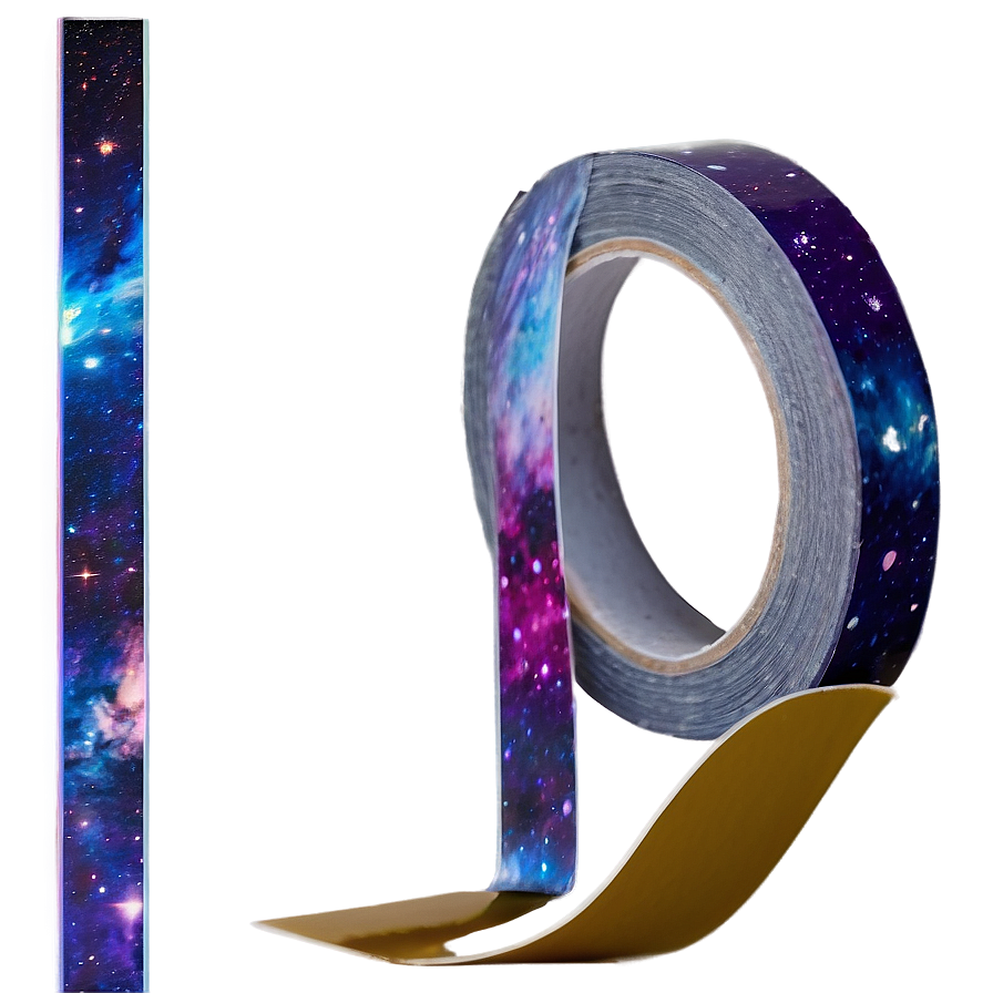 Galaxy Washi Tape Aesthetic Png Yga PNG Image