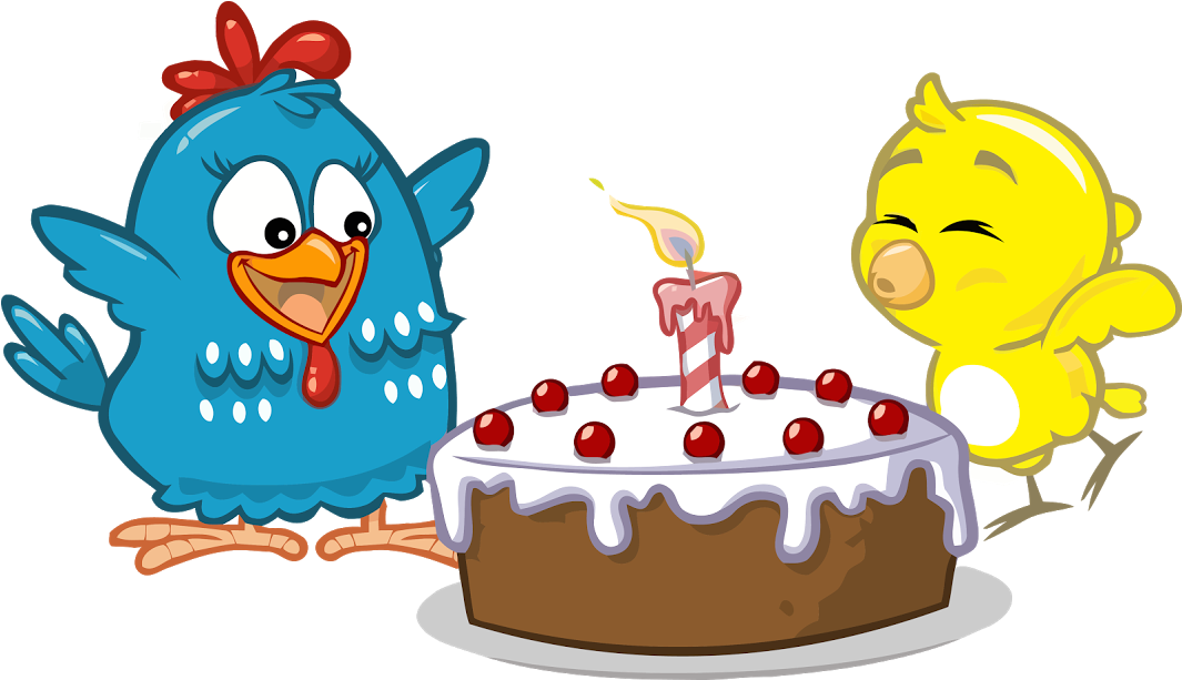 Galinha Pintadinha Celebration Cake PNG Image