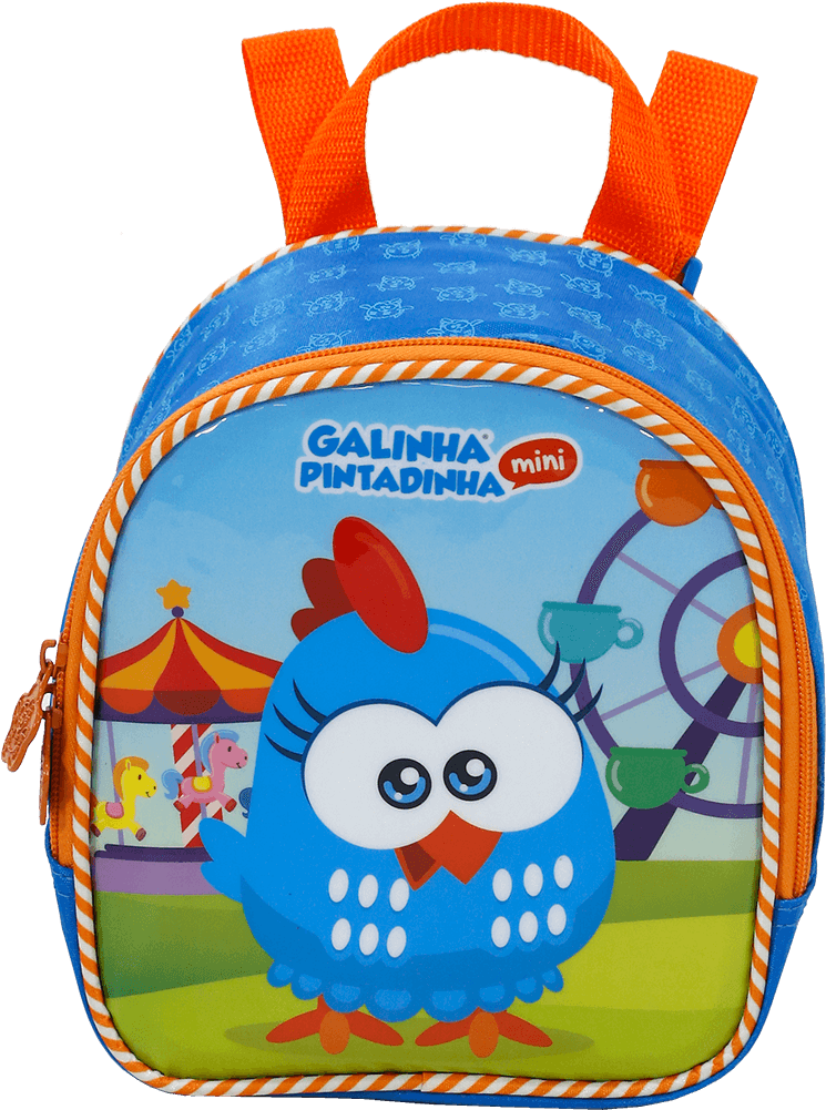 Galinha Pintadinha Mini Backpack PNG Image